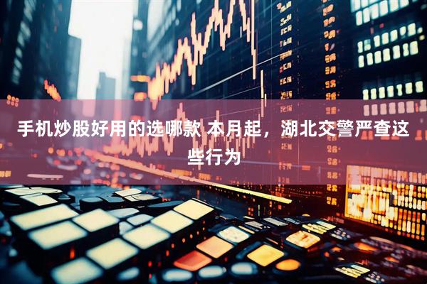 手机炒股好用的选哪款 本月起，湖北交警严查这些行为